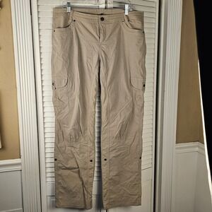 Kuhl Womens Tan Roll Up Cargo Legendary Pants Hiking 16 Regular